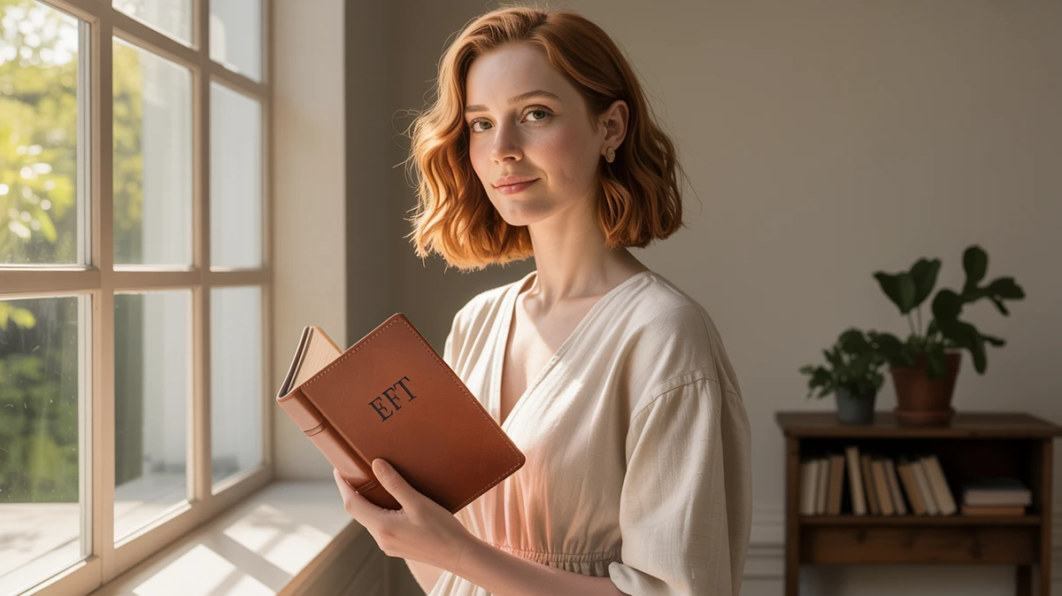 Woman reflecting on moving beyond EFT tapping